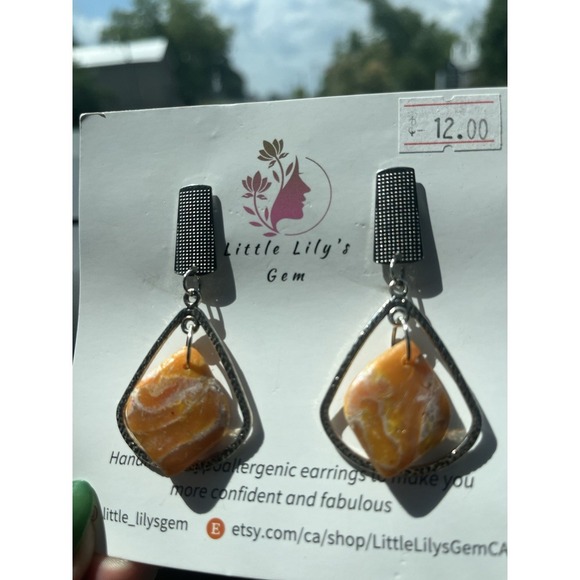 For ResellHandmPolymer Clay earrings lot  -5 Unique 12 Pair Stainless Steel - Picture 12 of 12